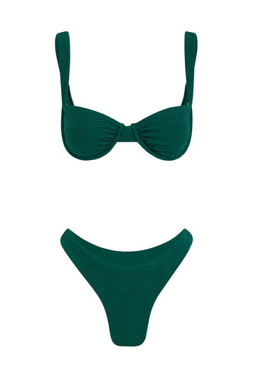 Bikini verde jaguar
