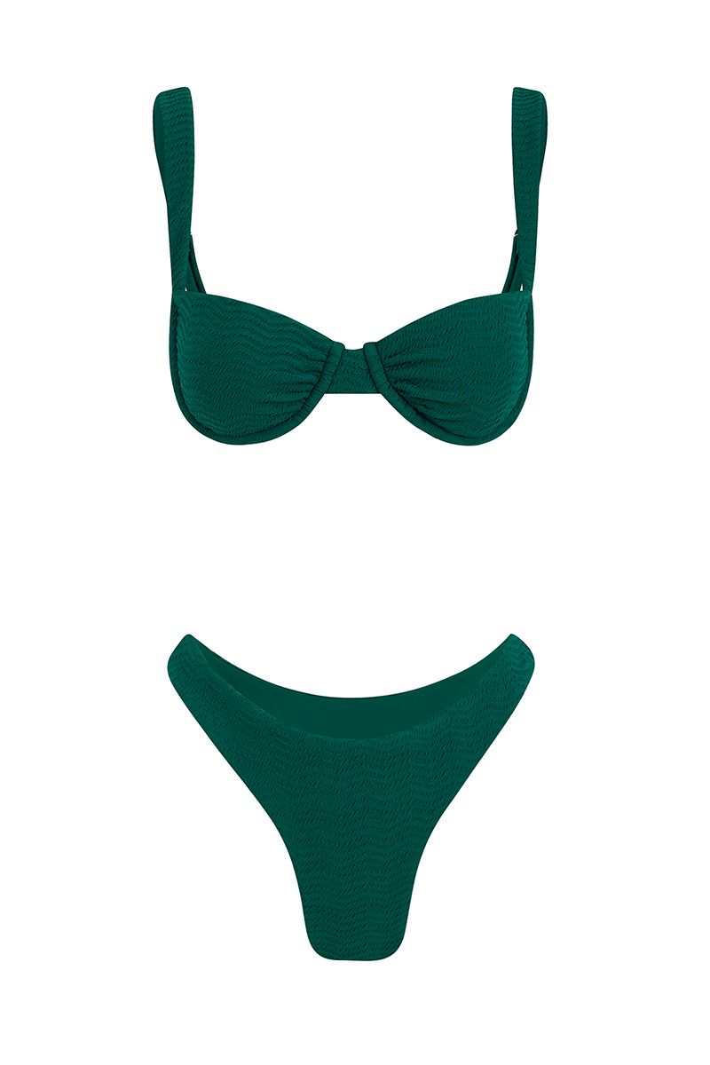 Bikini verde jaguar