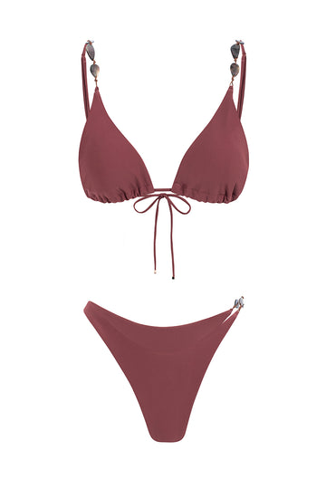 bikini conchinha terracota