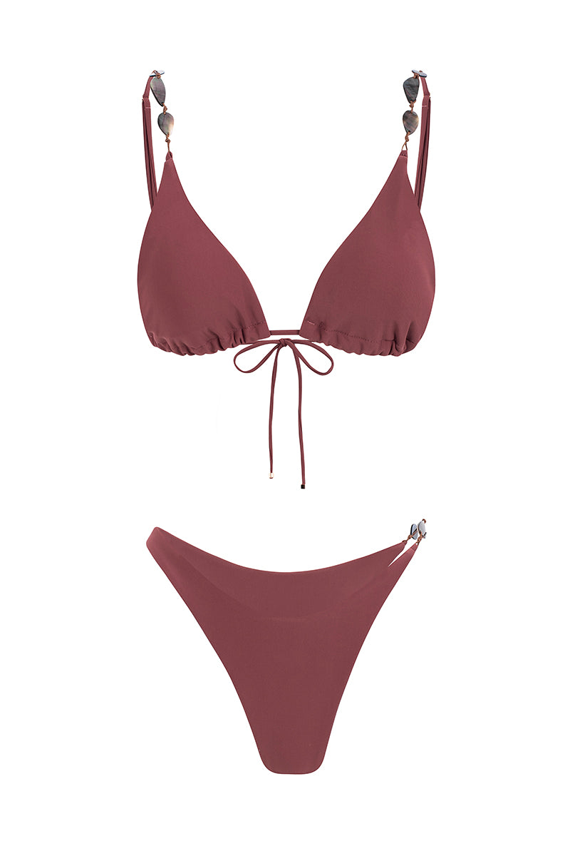 bikini conchinha terracota