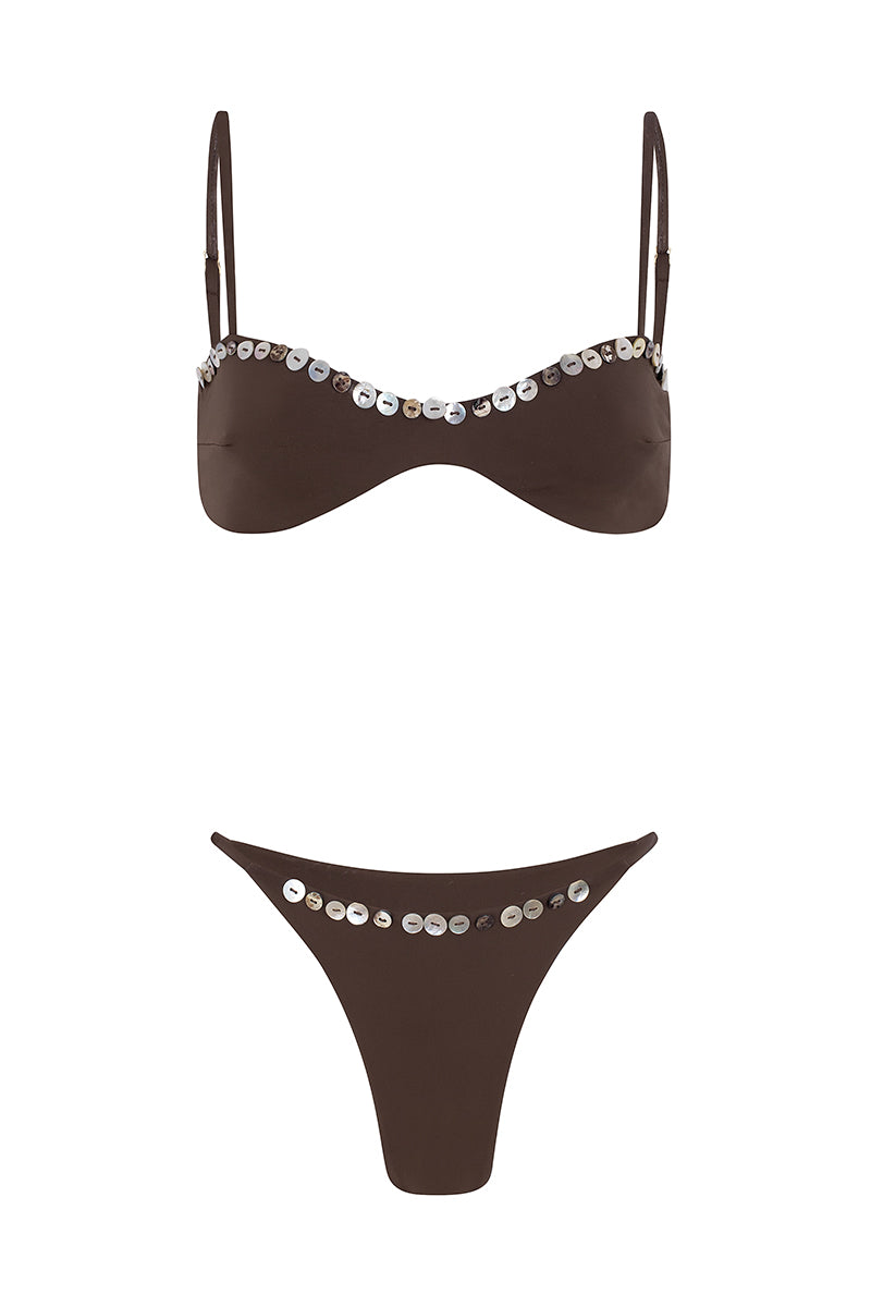 bikini le bisou marron