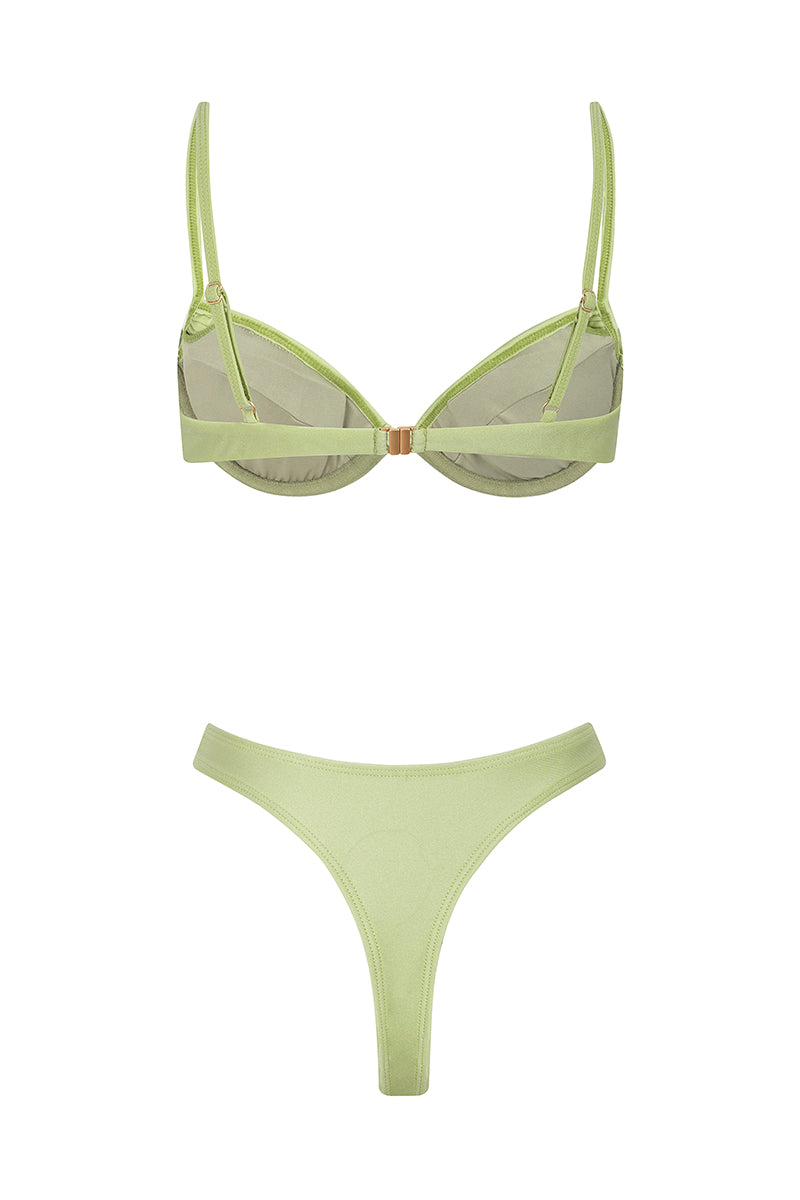 bikini deja vu vert lime