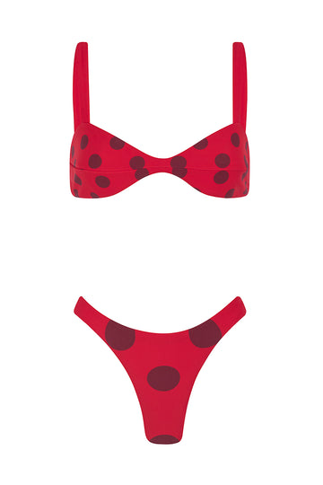 bikini le dot rouge-reversible (pre-order)