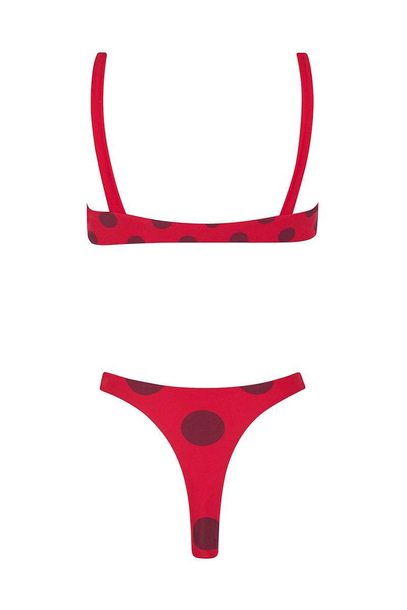 bikini le dot rouge-reversible