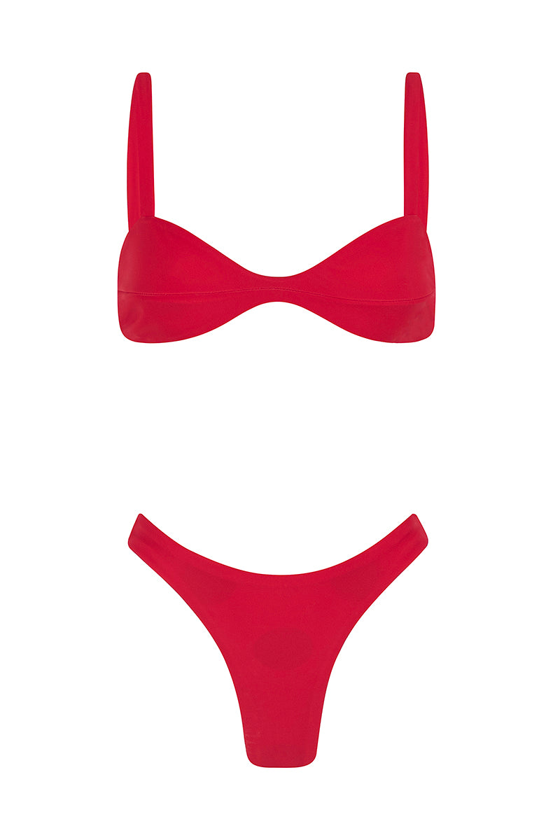 bikini le dot rouge-reversible