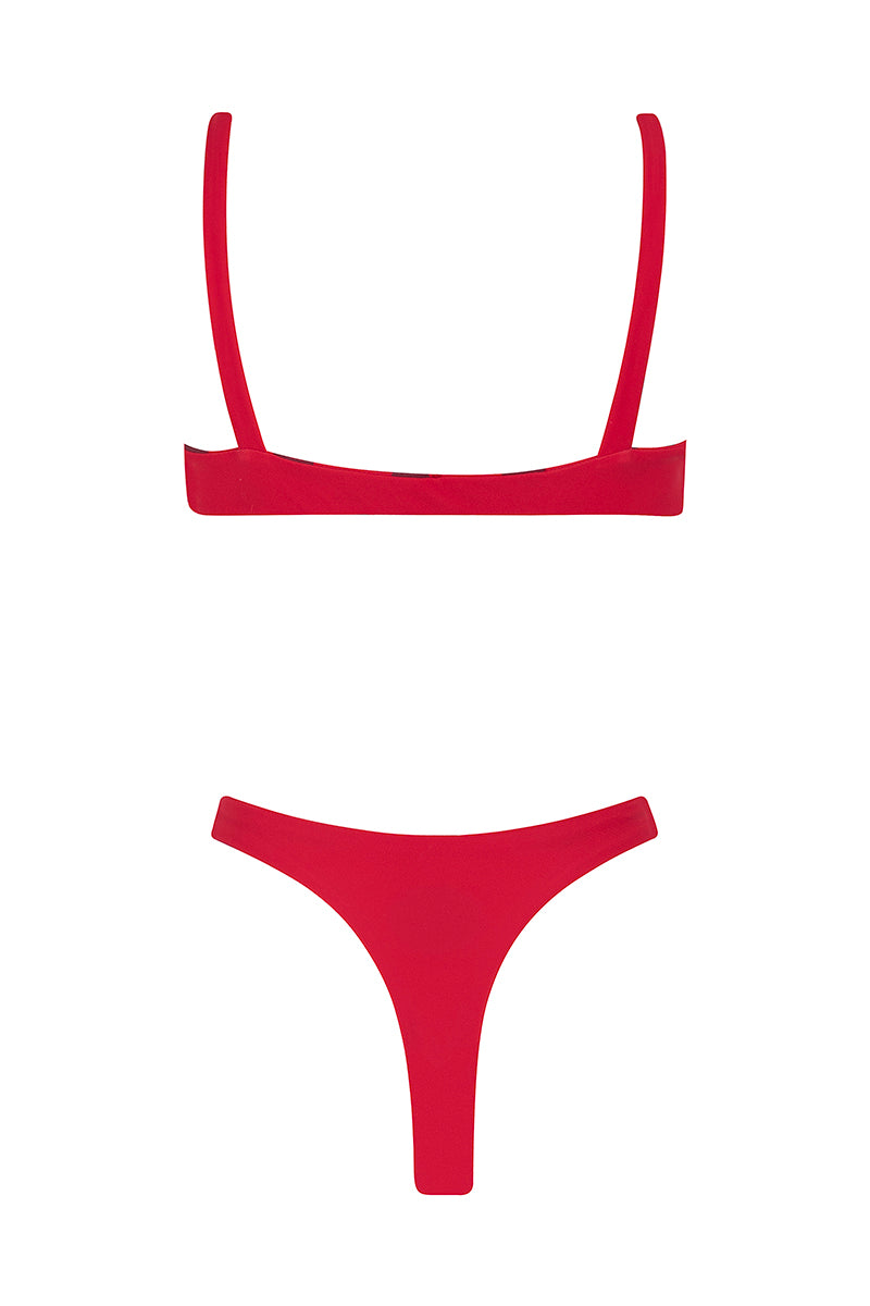 bikini le dot rouge-reversible