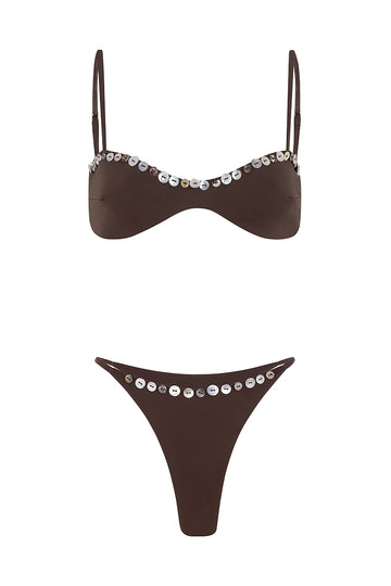 bikini le bisou marron