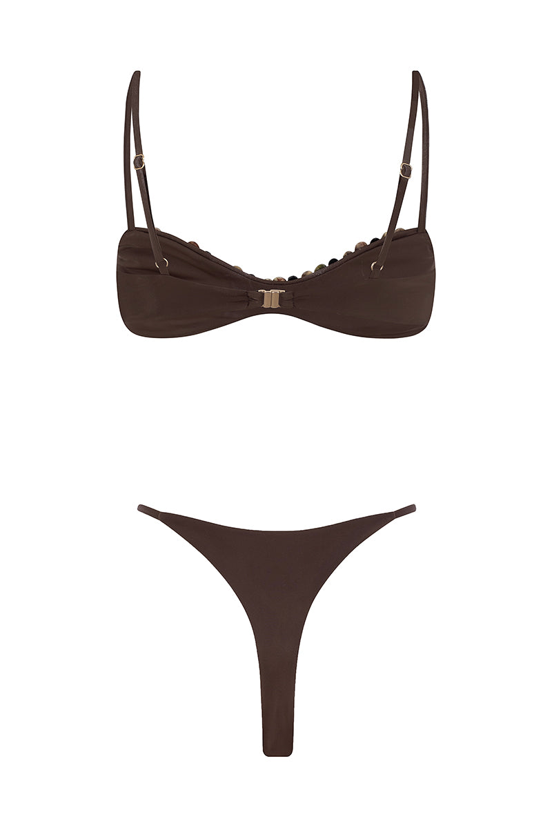 bikini le bisou marron