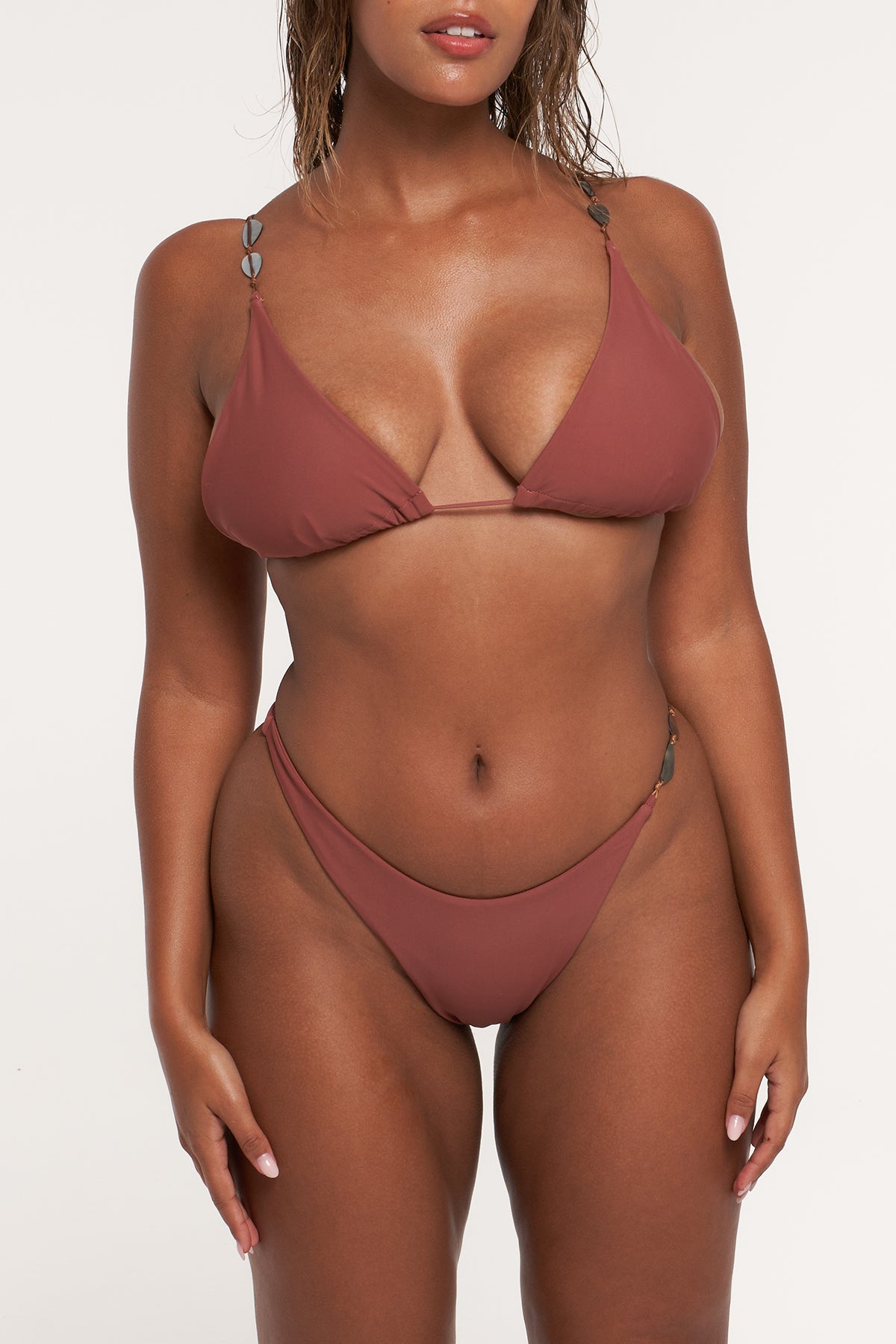 bikini conchinha terracota
