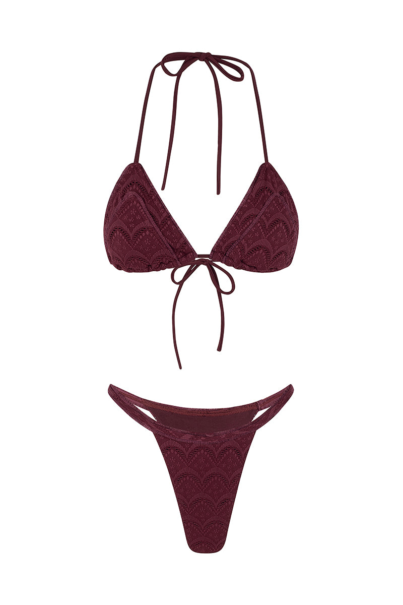 Bikini dune bourgogne