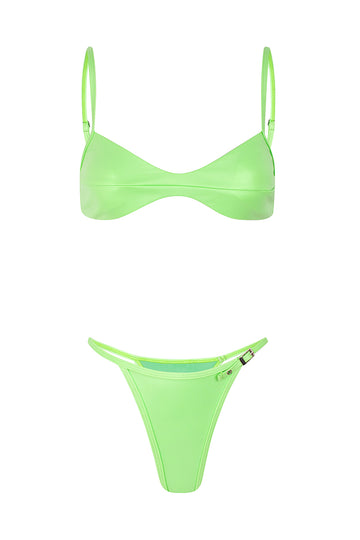 Bikini lumiere vert electrique
