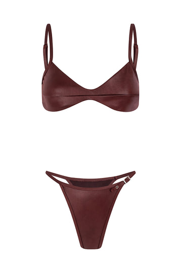 Bikini lumiere marron