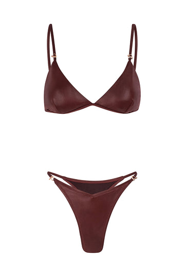 Bikini nuit marron