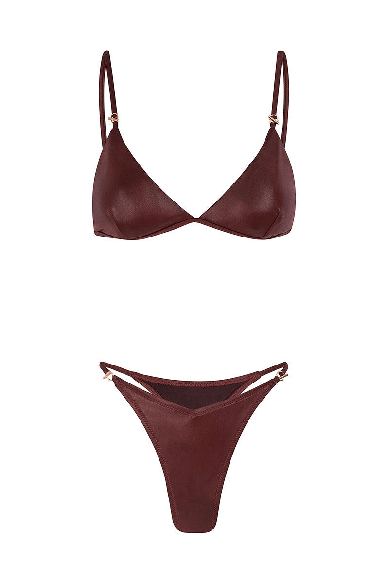 Bikini nuit marron