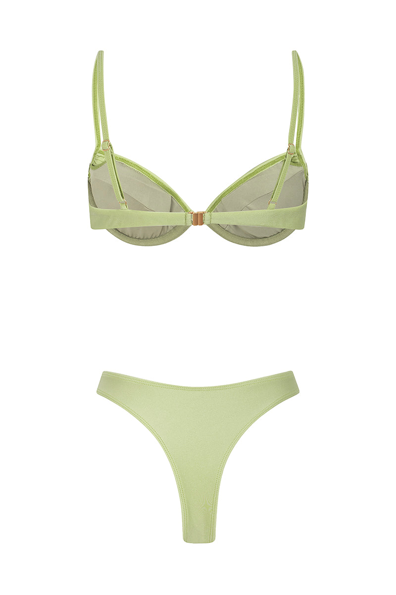 bikini deja vu vert lime