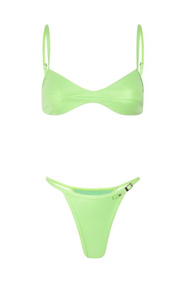 bikini lumiere vert électrique 