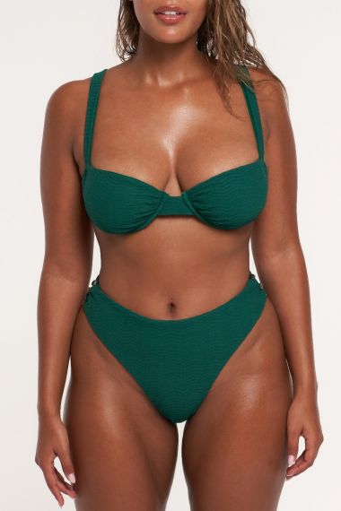 bikini verde jaguar high waist-pre-order